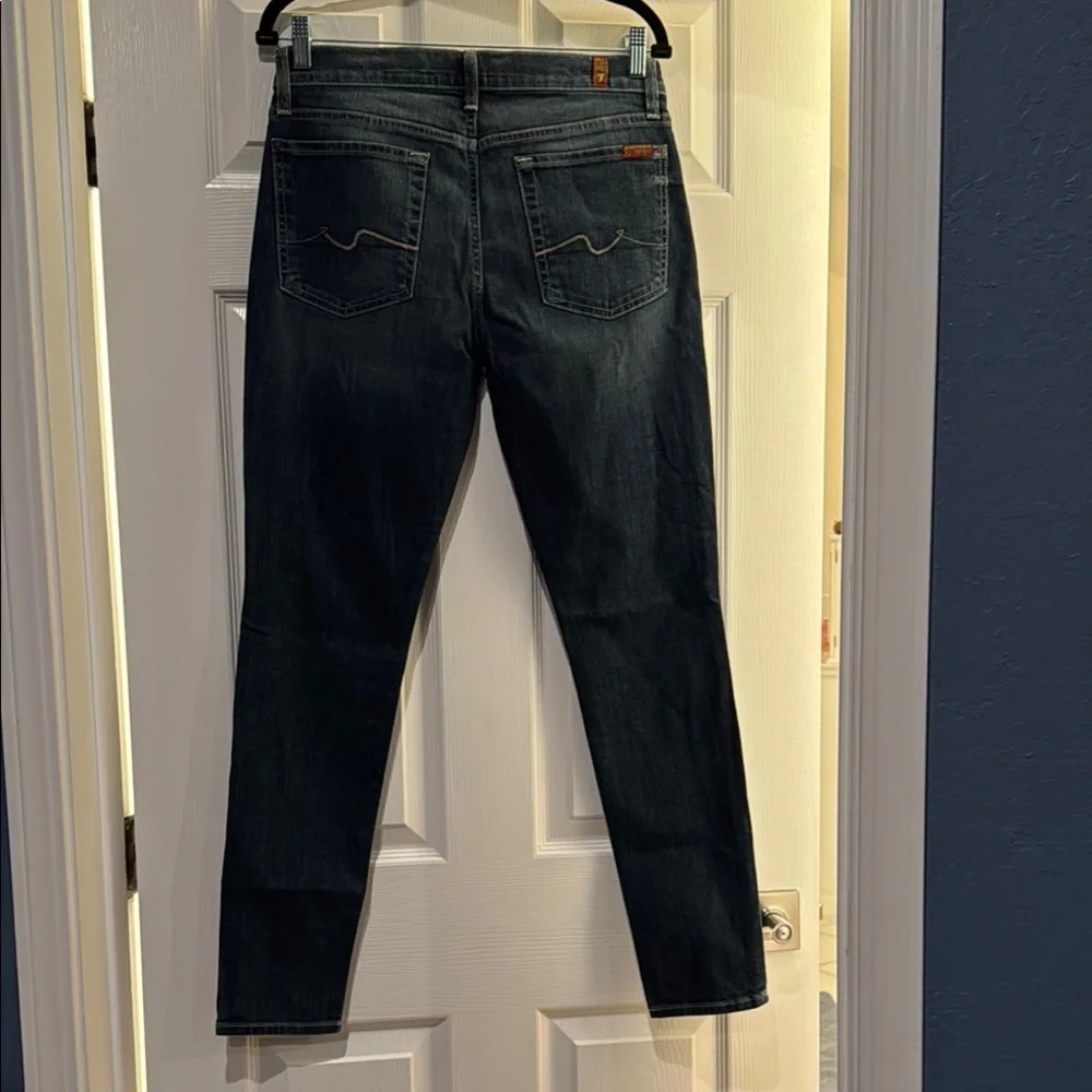 7 For All Mankind Men's Skinny Jeans - Dark Indigo Wash